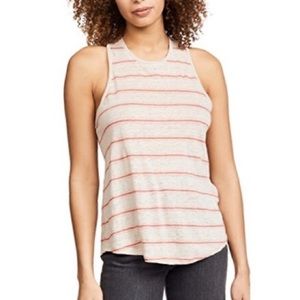 Joie Rayson twist Striped tank Flax size XS